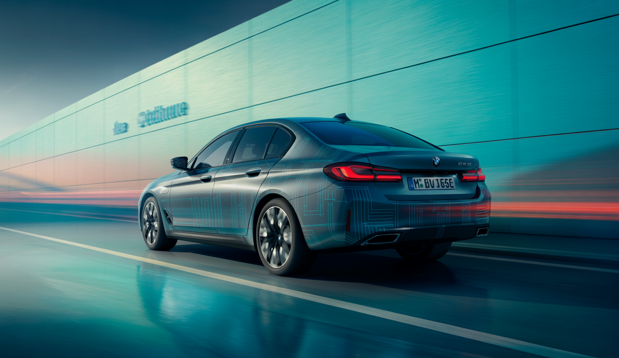 Visualisation d'une BMW 5 Series électrique avec des mises à jour printanières de 2025