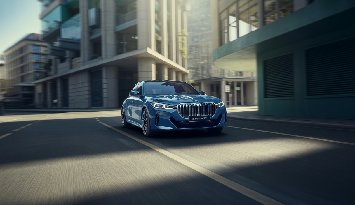 Illustration d'une BMW M5 M Performance 2025, berline hybride rechargeable de 727 ch.