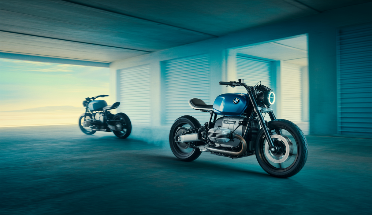 Une illustration saisissante des innovations de BMW Motorrad France avec des modèles électriques futuristes.