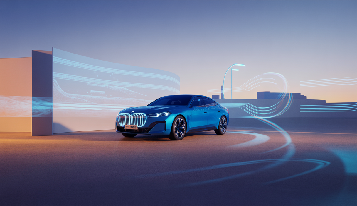 Voiture électrique innovante BMW de 2025 avec design futuriste