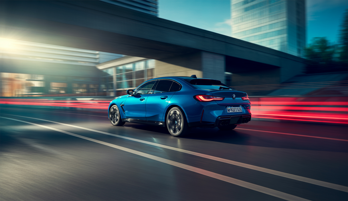 Image hyper-détaillée de la BMW M3 2026 avec mise en scène dynamique