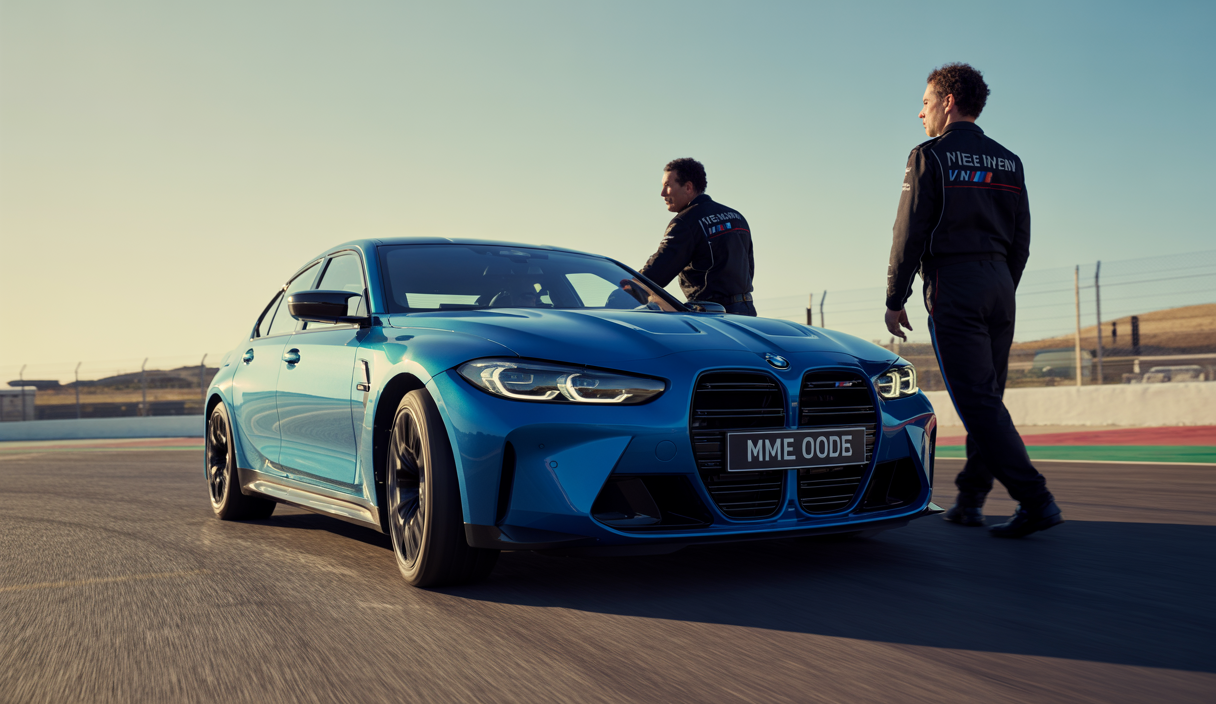 BMW M3 2025 en course avec les frères Van der Linde, illustrant puissance et performance technique