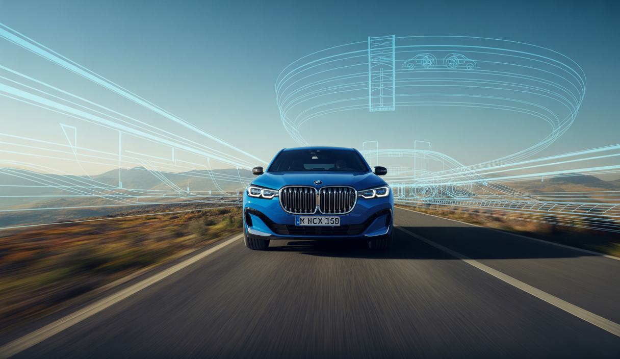 Visualisation en temps réel des courbes de route avec BMW X1